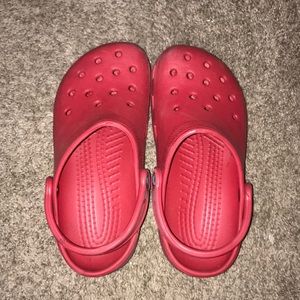 Red crocs